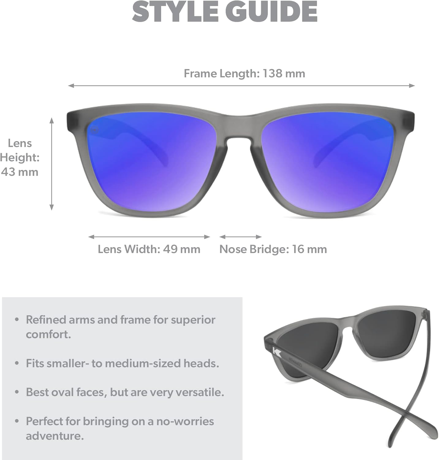 Knockaround Classics Polarized Sunglasses for Men & Women - UV400 Protection