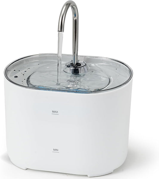 Cat Water Fountain,74oz/2.2L Cat Automatic Water Fountain with a Detachable Water Tank,Pet Water Dispenser for Cats,Dogs,Quiet Pump Inside