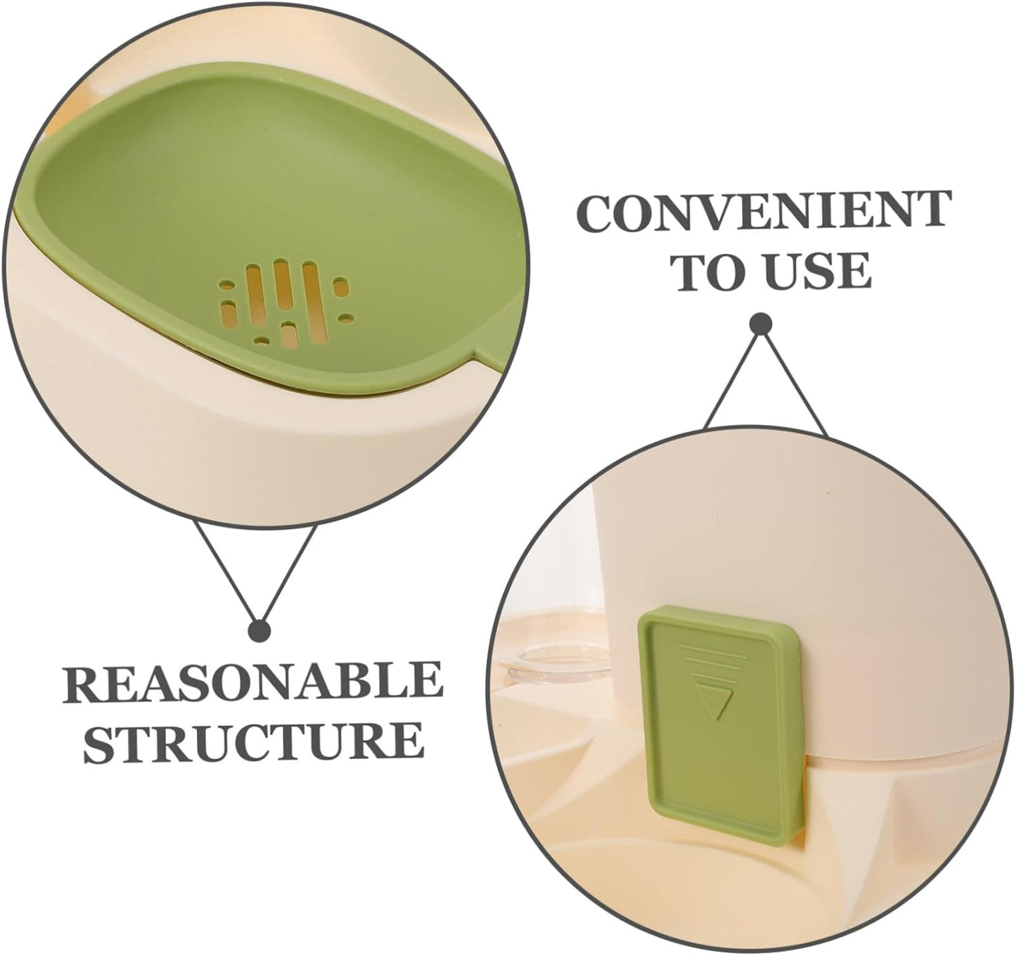 Milisten Automatic Pet Water Dispenser Food Feeder Large Capacity Dry Wet Separation Design for Cats and Dogs Easy to Clean Material Prevents Spills and Keeps Food Fresh