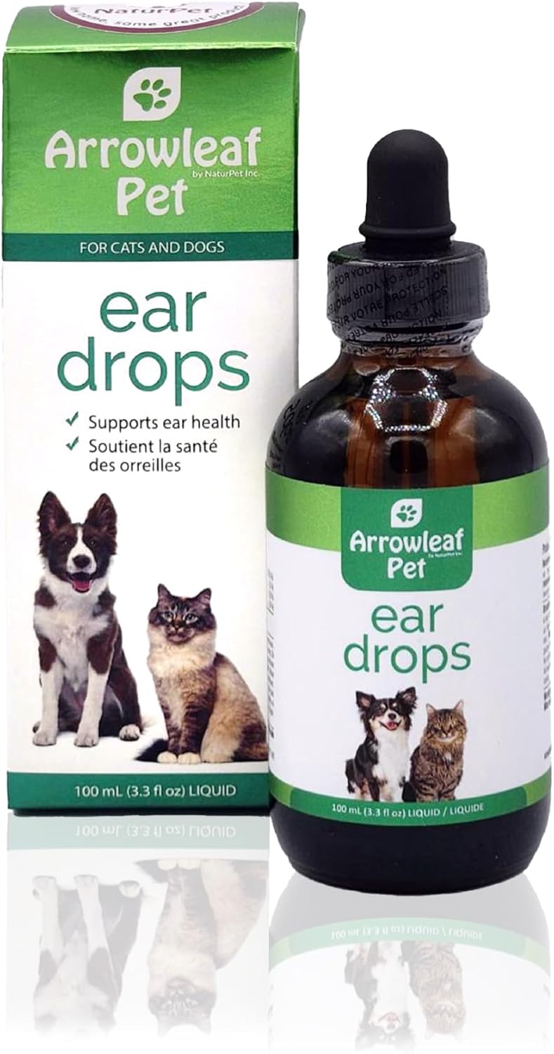 Ear Drops | Healthy Ear Support for Cats and Dogs | Itchy Ears | Cleaning | Swimming | 100mL