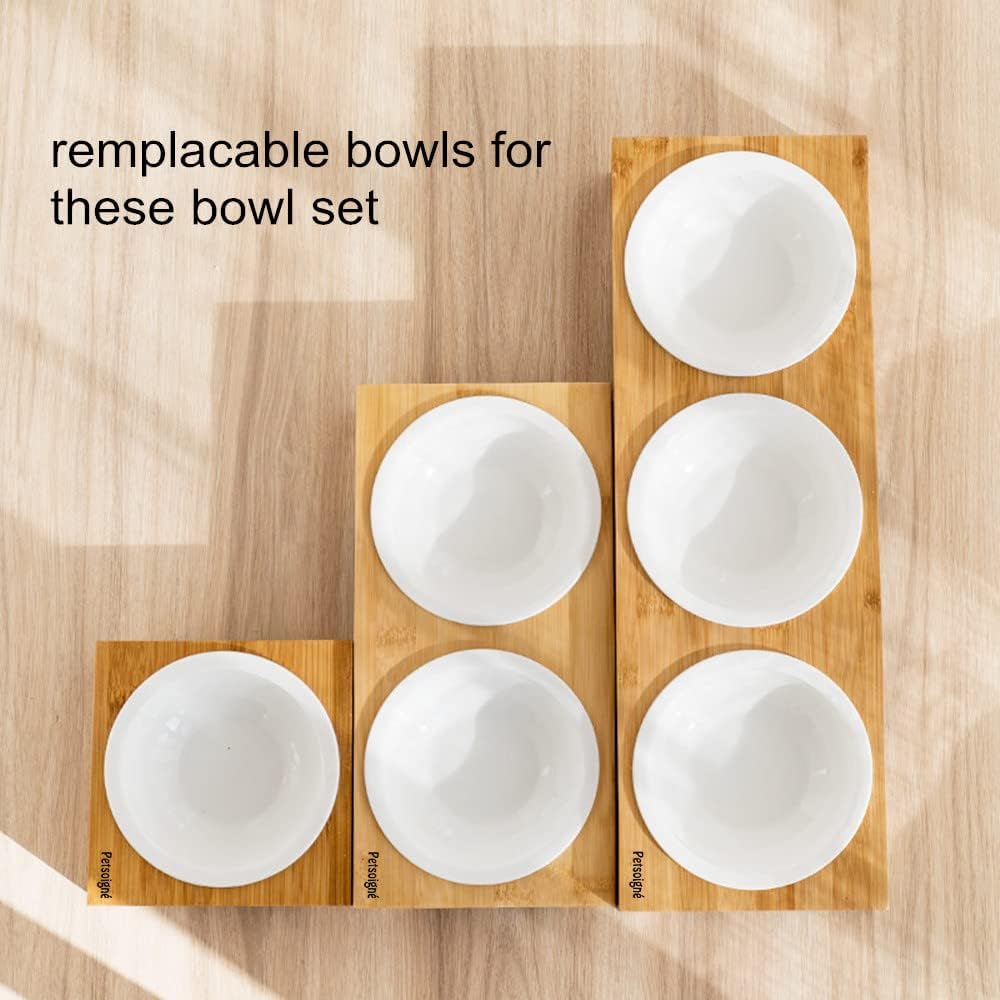 2-Pack Ceramic Pet Bowls for Cats and Dogs – Dual Dish Set for Food & Water, Food-Safe Bone China, Easy Clean, Dishwasher Safe