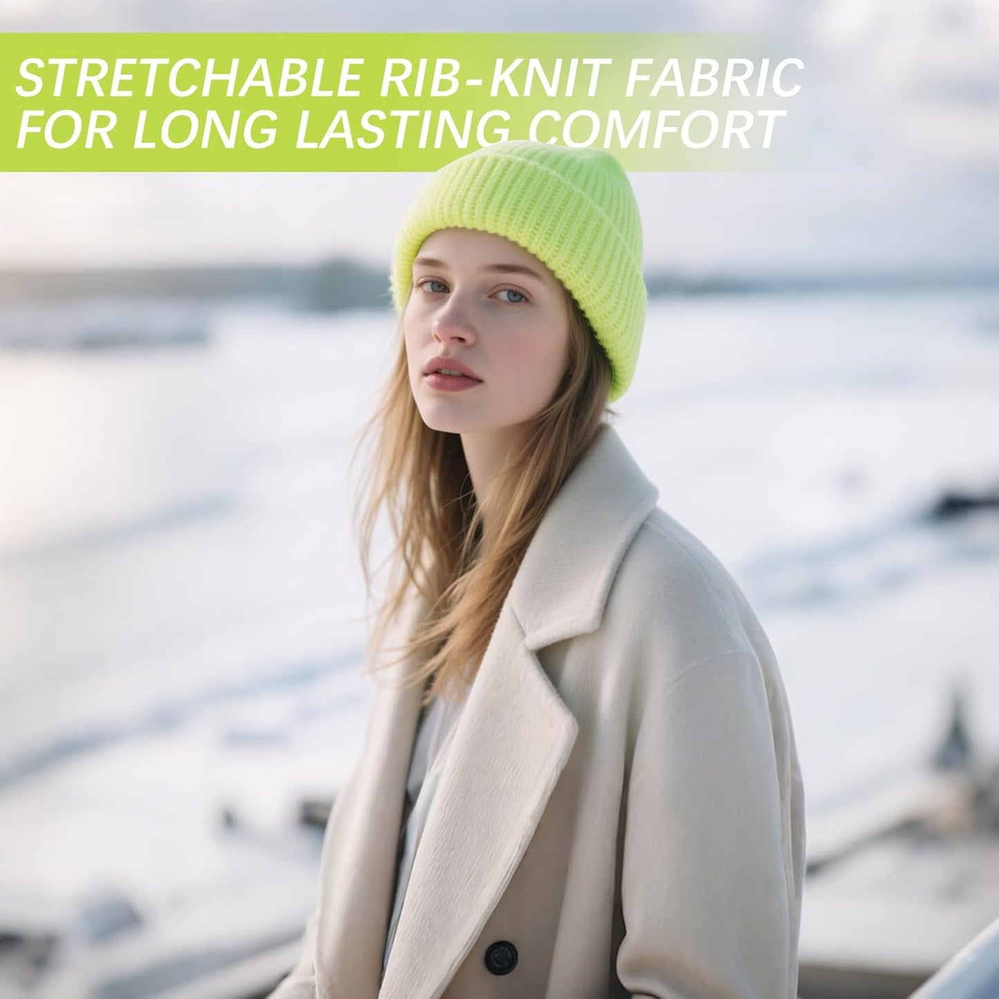 Beanies Hats Multiple Colors Available Stocking caps for Women, Ski Hat Winter Knitted Hat Elasticity Soft