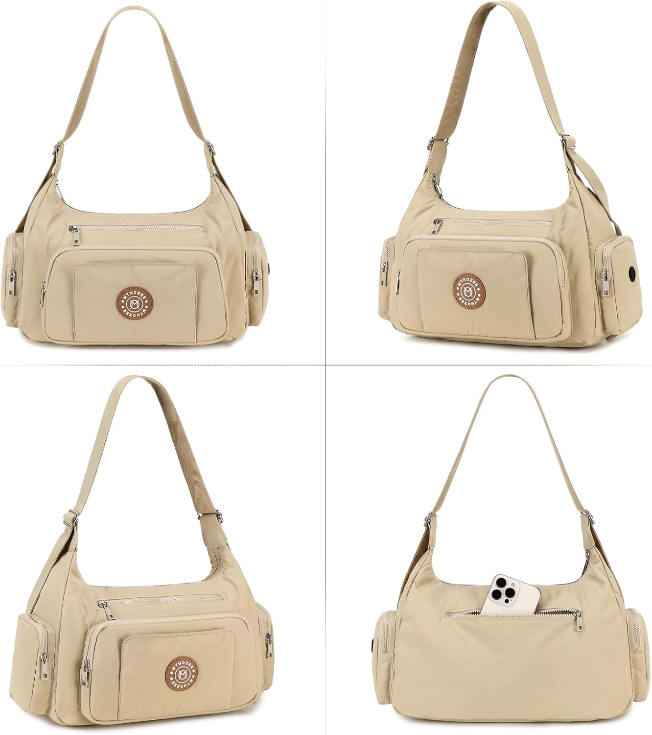 Puffer Crossbody Bags for Women Mom Large Diaper Bag Purse with Wipes & Trash Dispenser Cross Body Purses Messenger Bags | Wipes Dispenser, Trash Dispenser, Lightweight, 22L large capacity, Lots of pockets, baby stroller strap