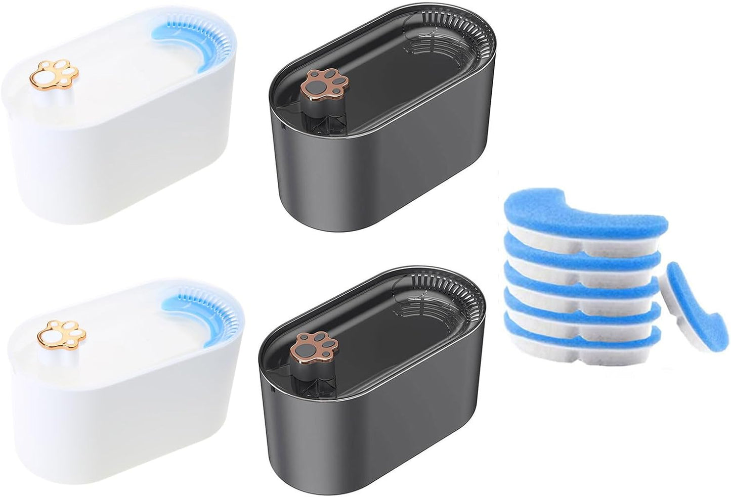 Water Fountains Whispering Quiet Water Dispenser 101OZ Automatic Drinking Bowl for Cats Dogs Small Pet Easy to