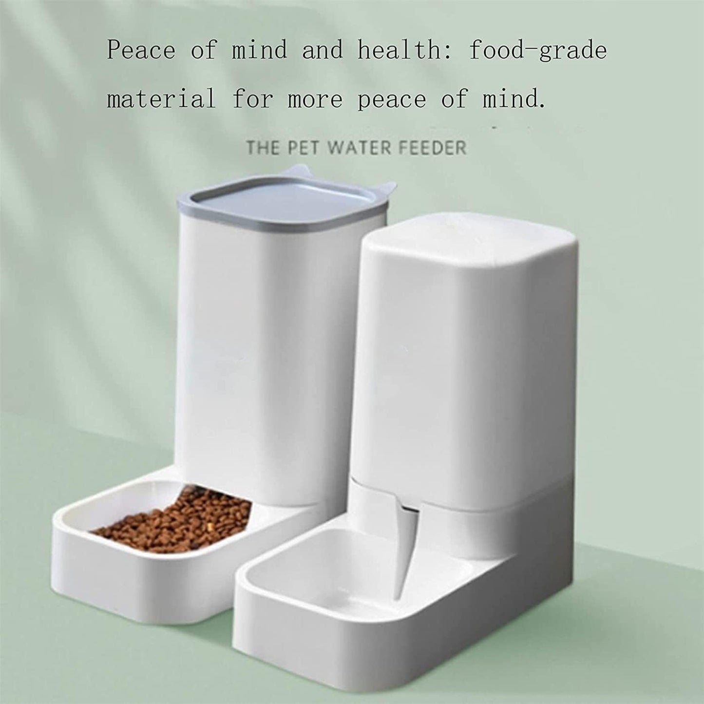 Dispenser Unplugged Pet Feeder Water Dispensers Supplies Set Automatic Gravity Feeder Cat Food, Dog Water Bowl and Automatic Cat Food Dispenser cat Fountain