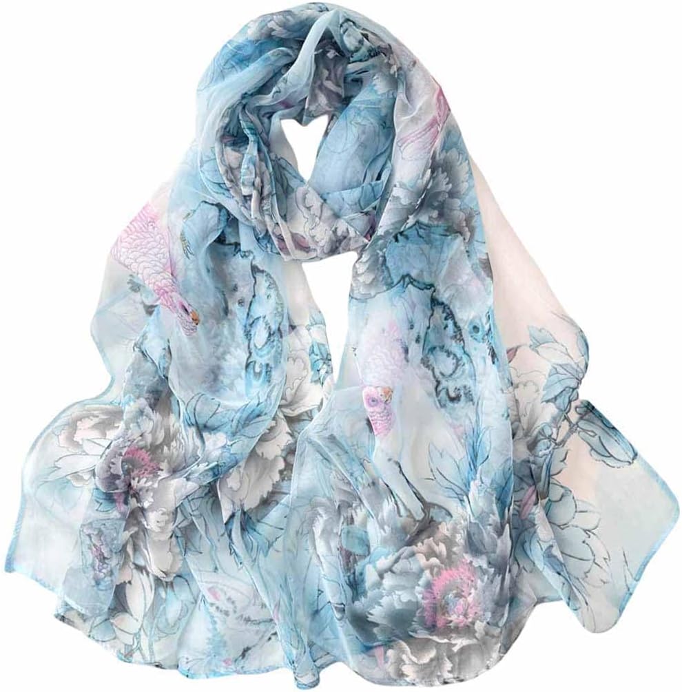 Xyueanlo Scarfs for Women Fashion Scarves Print Pattern Lightweight Sunscreen Scarf Wraps Shawls