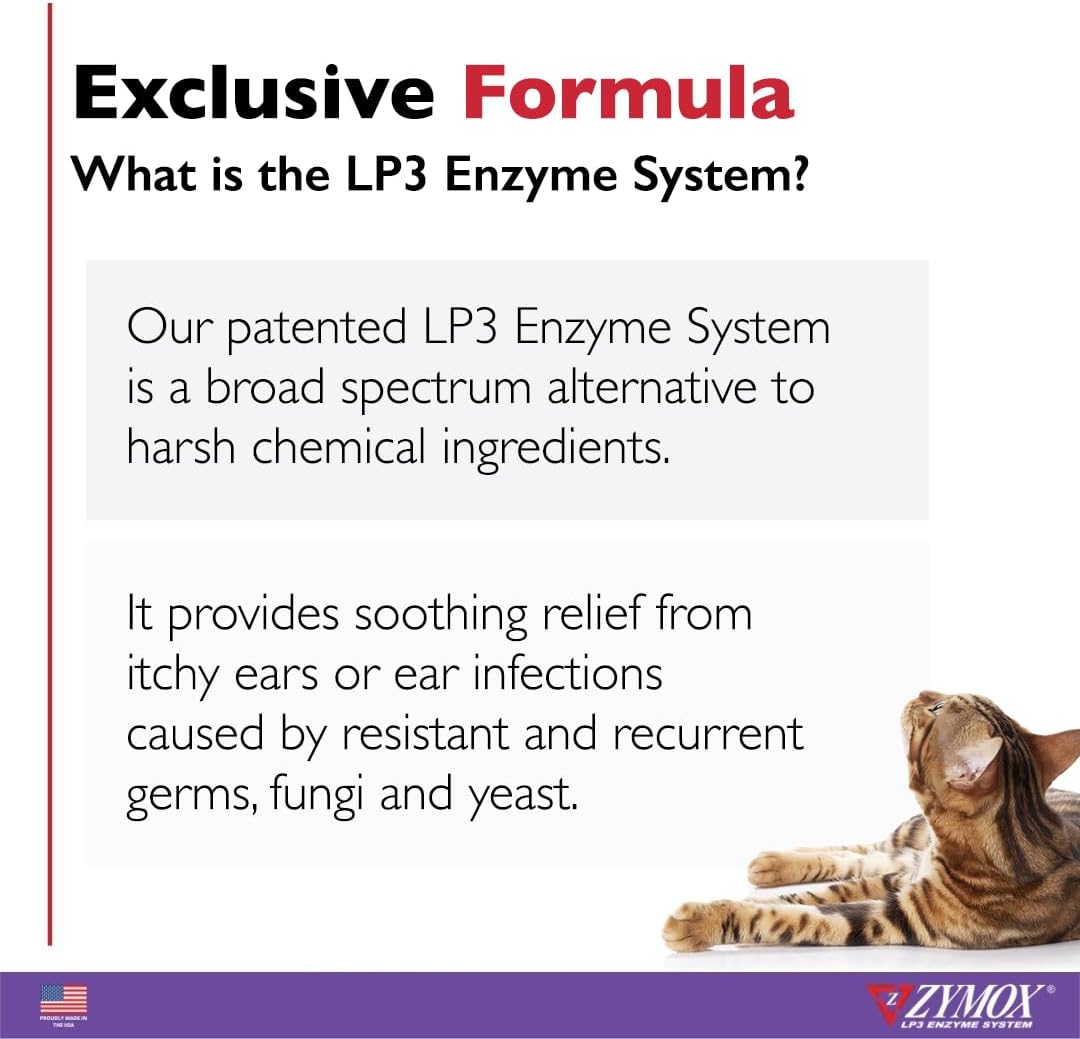 Zymox Enzymatic Ear Wipes and Otic Plus Advanced Hydrocortisone Free Ear Solution for Dogs and Cats - Product Bundle - for Dirty, Waxy, Smelly Ears and to Soothe Ear Infections