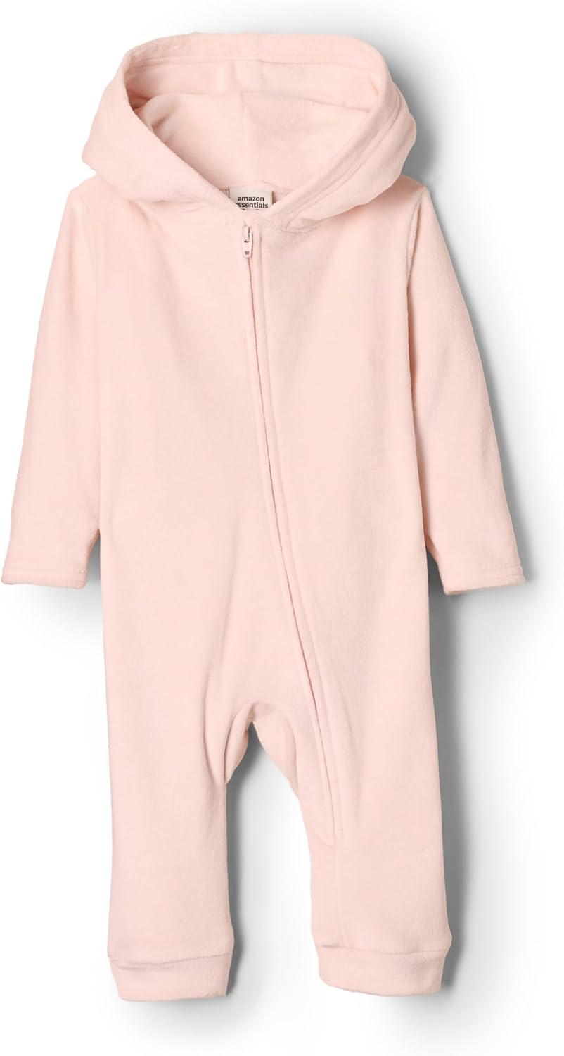 Amazon Essentials x Sofia Grainge Unisex Babies' Velour Hooded Coverall