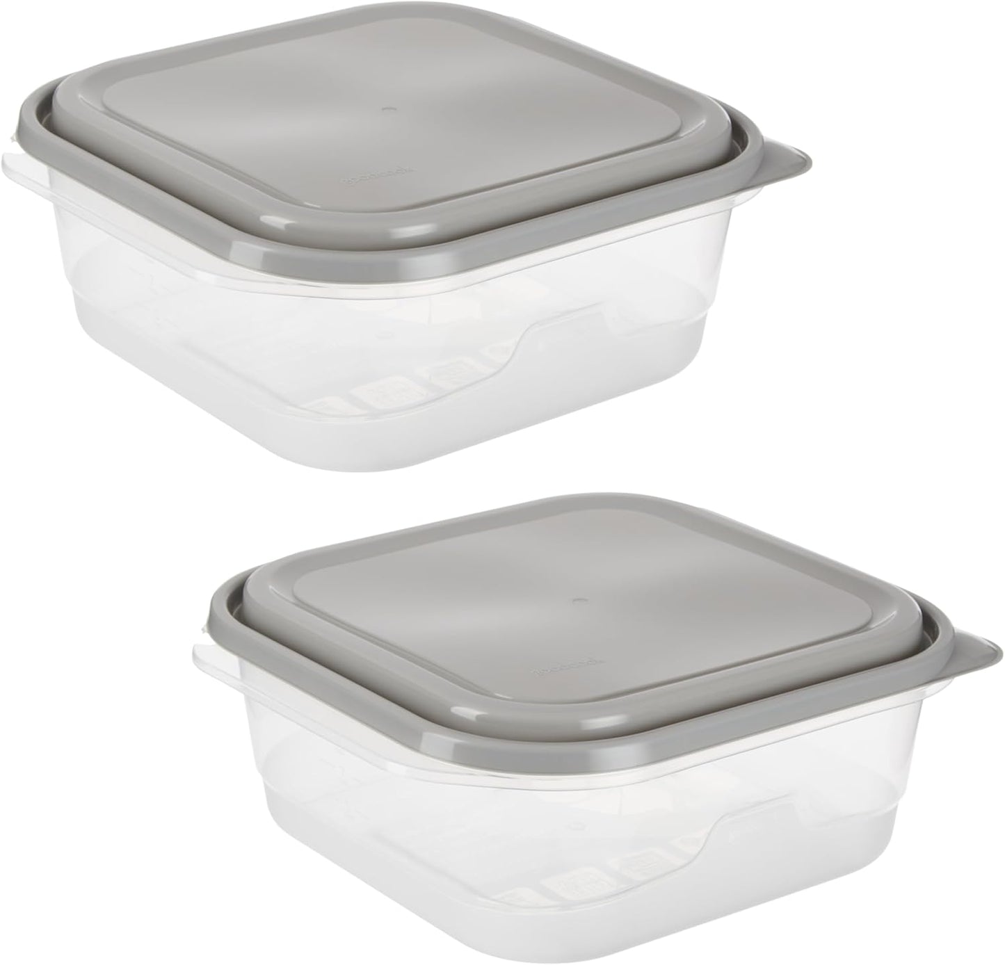 GoodCook EveryWare Extra Large Square Food Storage Container, 2 Pack, BPA Free