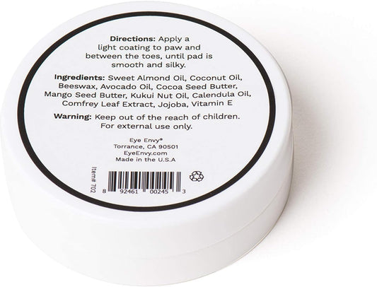 Eye Envy On The Paw Therapy Balm - 100% Natural Dog Products, Nourish and Heal Cracked Paws, Protect Against Heat, Salt, Snow, 1.45oz