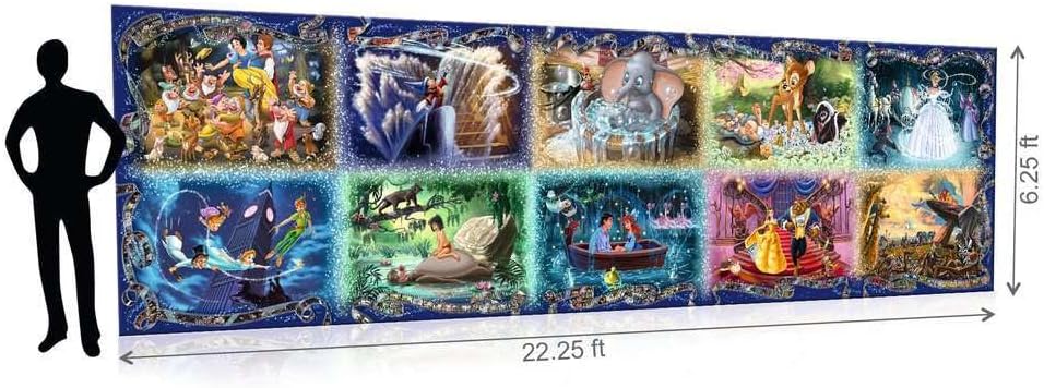 Ravensburger - Disney Memorable Moments - Spectacular 40000 Piece Jigsaw Puzzle - Bold Imagery of Favorite Characters - Cinderella, Bambi & More - Puzzles for Adults