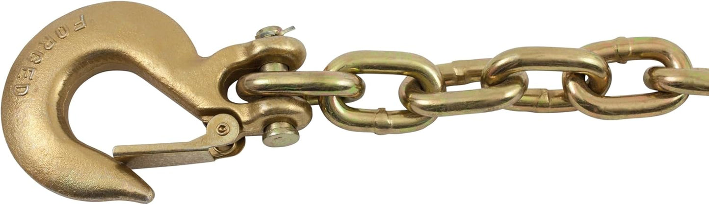 Mytee Products 3/8" x 36" Grade 70 Trailer Safety Chains w/Forged Hook & Safety Clip