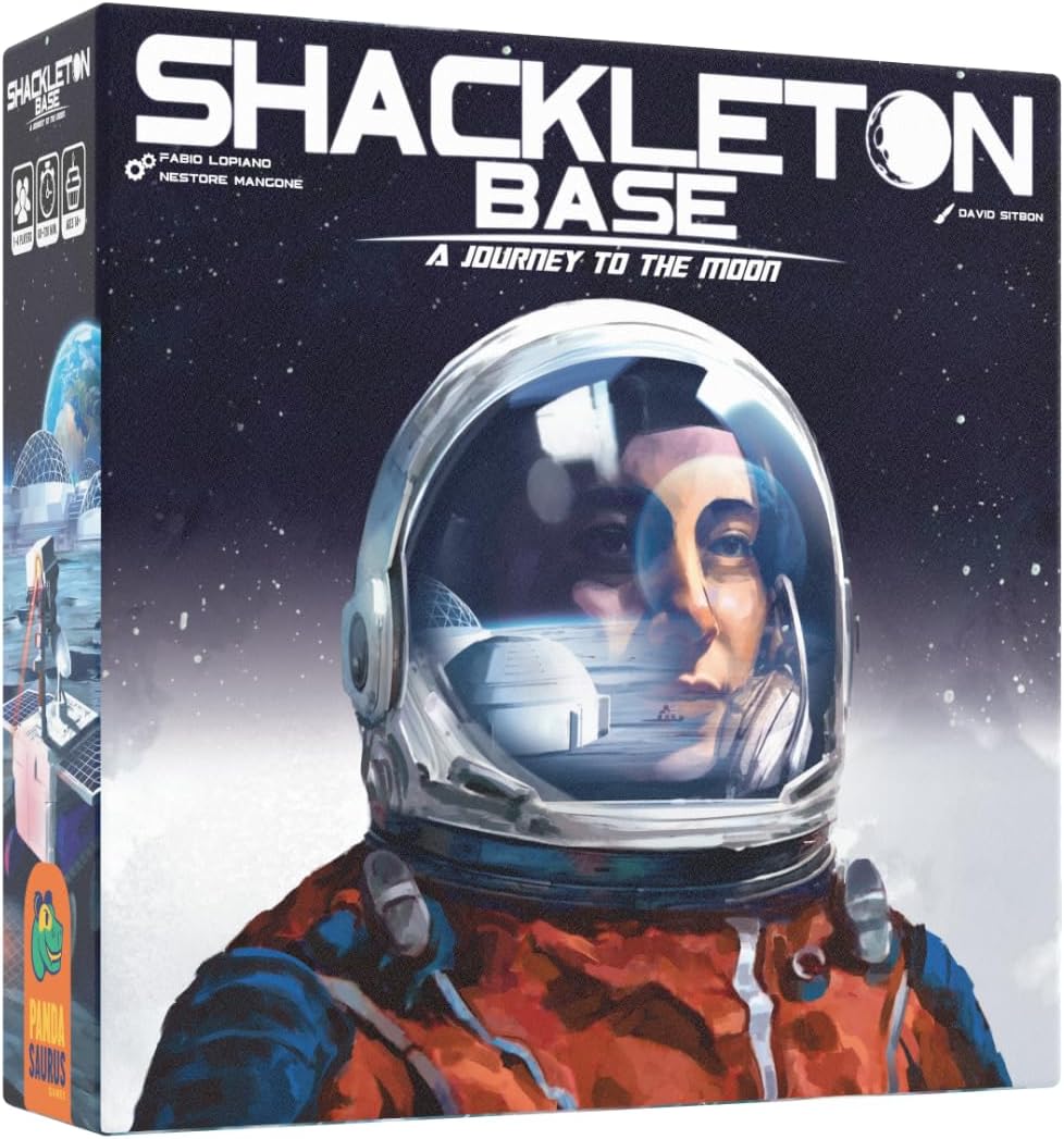Shackleton Base: A Journey to The Moon Board Game - Sci-Fi Strategy Game of Space Exploration, Fun for Family, Kids & Adults, Ages 14+, 1-4 Players, 60-120 Minute Playtime