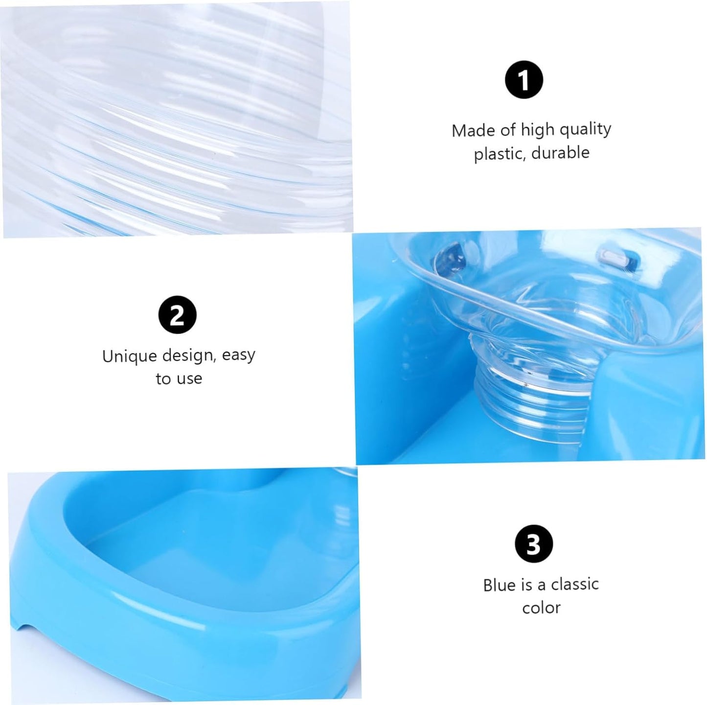 Milisten Pet Water Feeder Creative Dog Water Bowl with Smooth Surface Design for Home Automatic Refill Puppy Drinking Tool