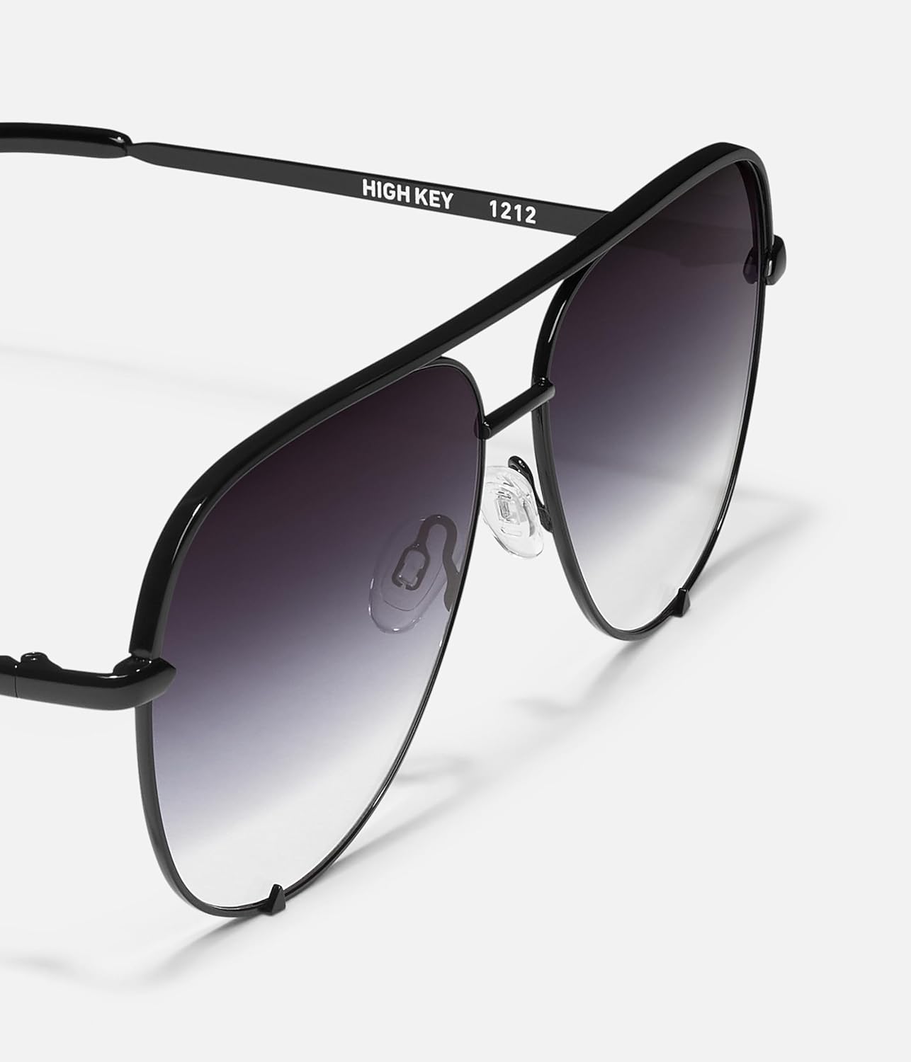 QUAY High Key Polarized Aviator Sunglasses, Oversized, Stylish Sunglasses with UV Protection, Unisex Aviators for Men & Women