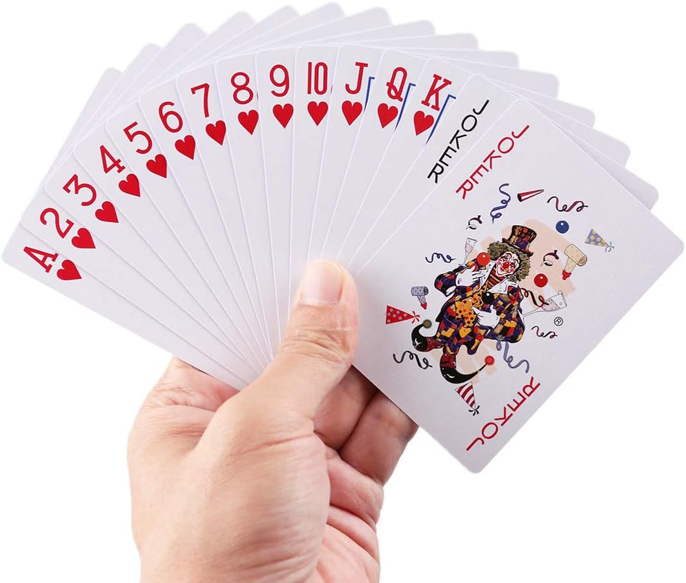 LotFancy Playing Cards, 12 Pack, Decks of Cards Bulk, Poker Size, Standard Index, for Blackjack, Euchre, Canasta Card Game, 6 Blue and 6 Red, Casino Grade Poker Cards