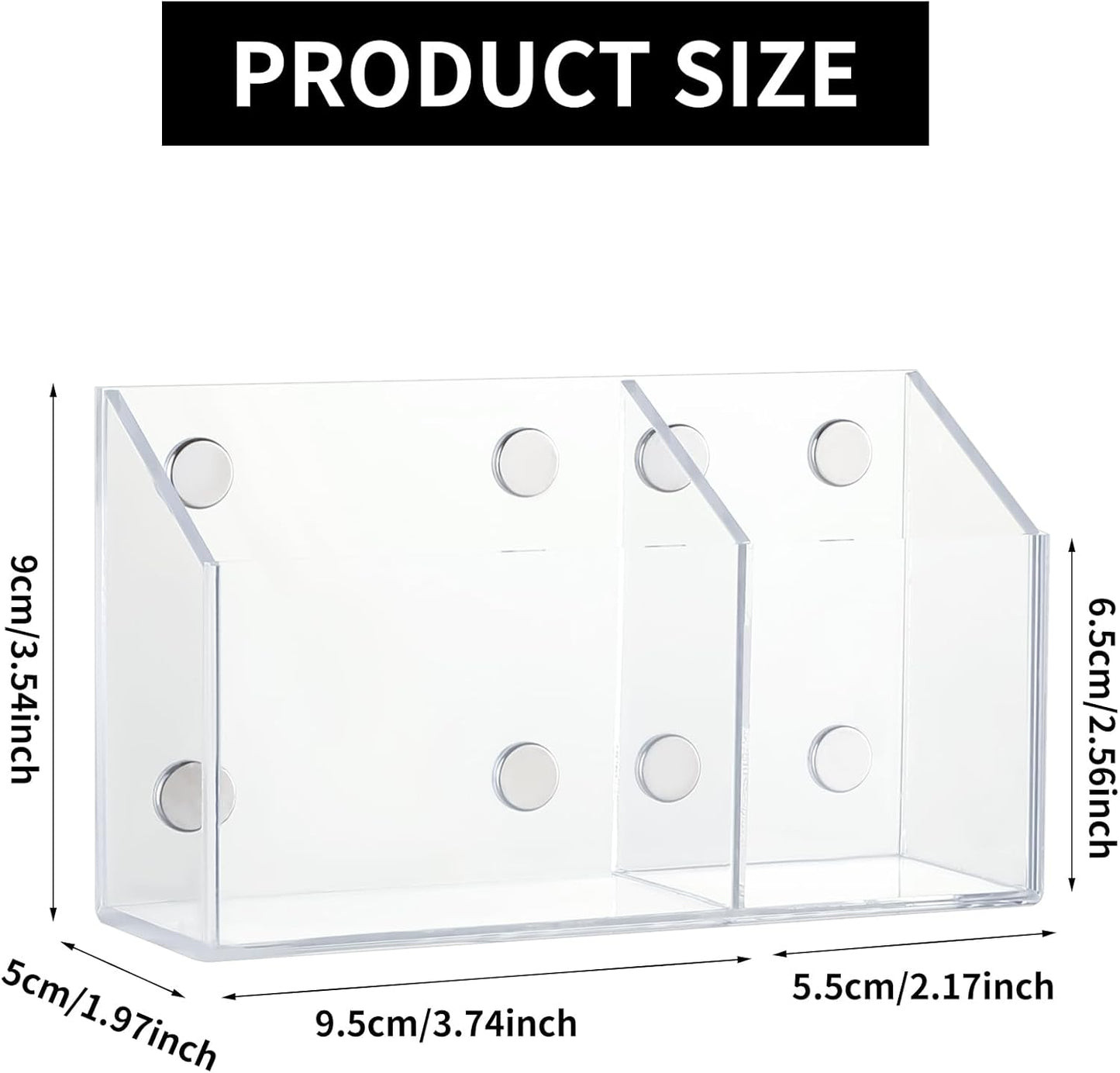 Acrylic Magnetic Marker Holder For Whiteboard Dry Erase Marker Holder For Office Refrigerator Fridge Classroom Must (Acrylic)
