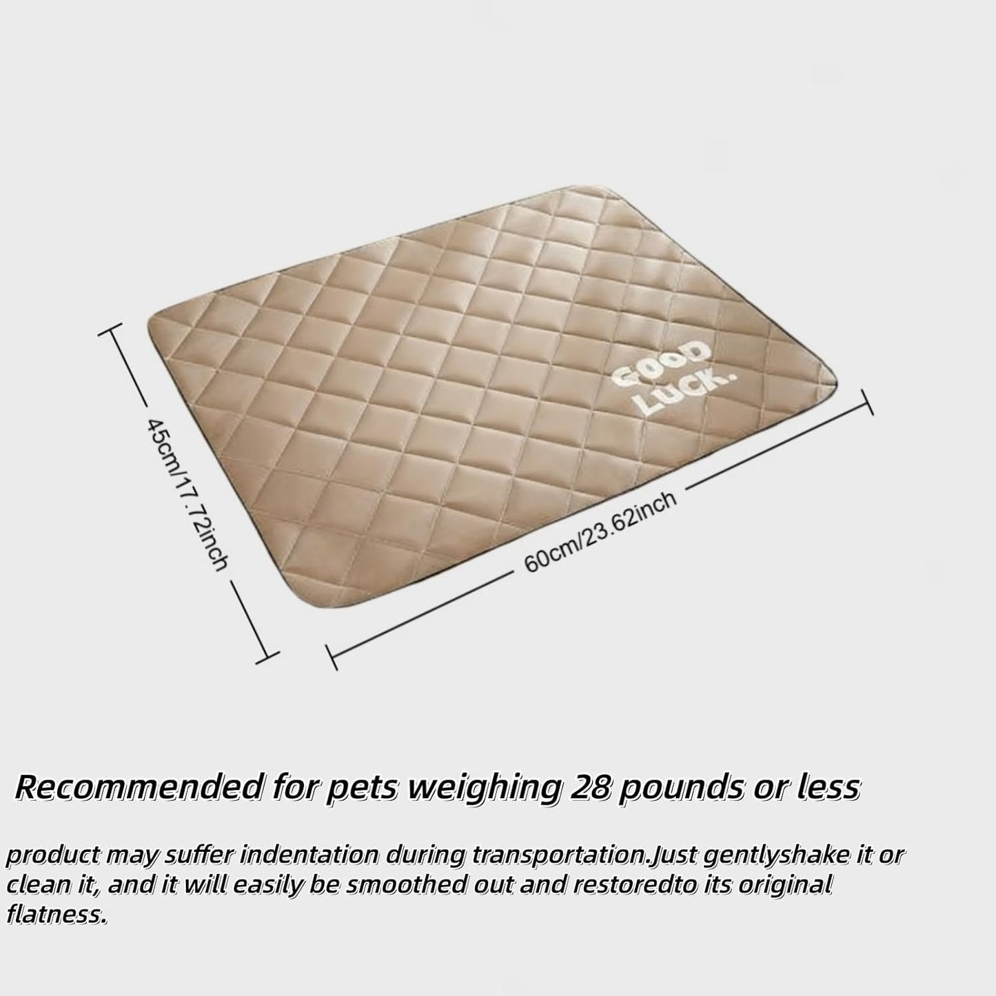 Dog Crate Pad 2-Pack, 24x18 Inch Waterproof Dog Crate Mat with Non-Slip Bottom, Durable Kennel Pad for Dogs, Washable Pet Bed Mat for Cage, Crate & Car