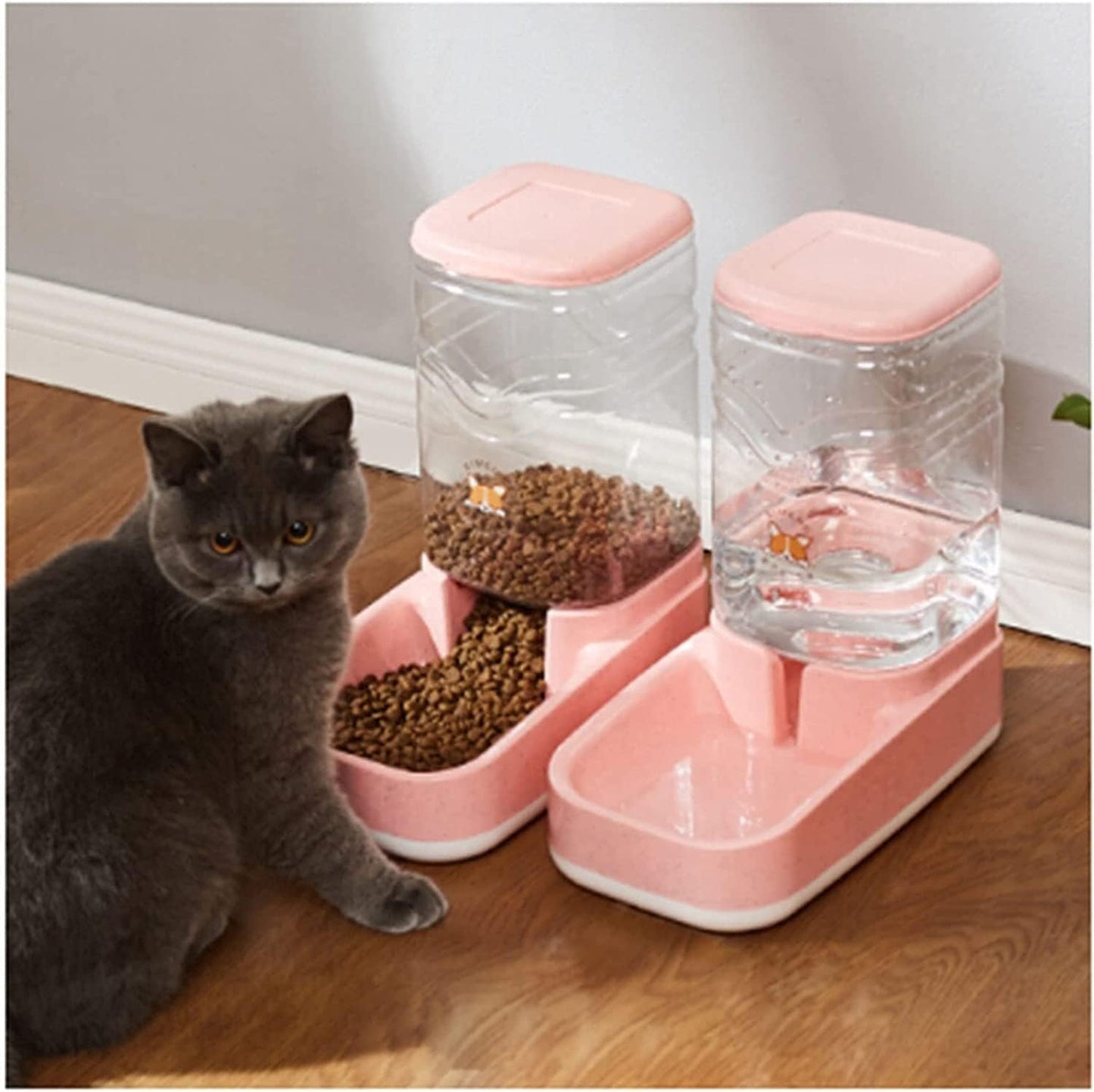 fountain 3.8L Pet Dog Cat Automatic Feeders Large Capacity Drinking Waterer Fountain Water Bottle Feeding Bowls Dispenser For Cats Dogs Unplugged Gravity Feed Water Pet Supplies Pet water dispense