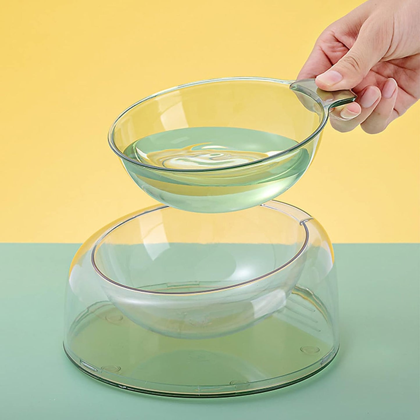 Pet Dishes Bowls with Stand for Kitten Small Dogs Food & Water Bowl 3 Tilted Elevated Bowl Protect Pet