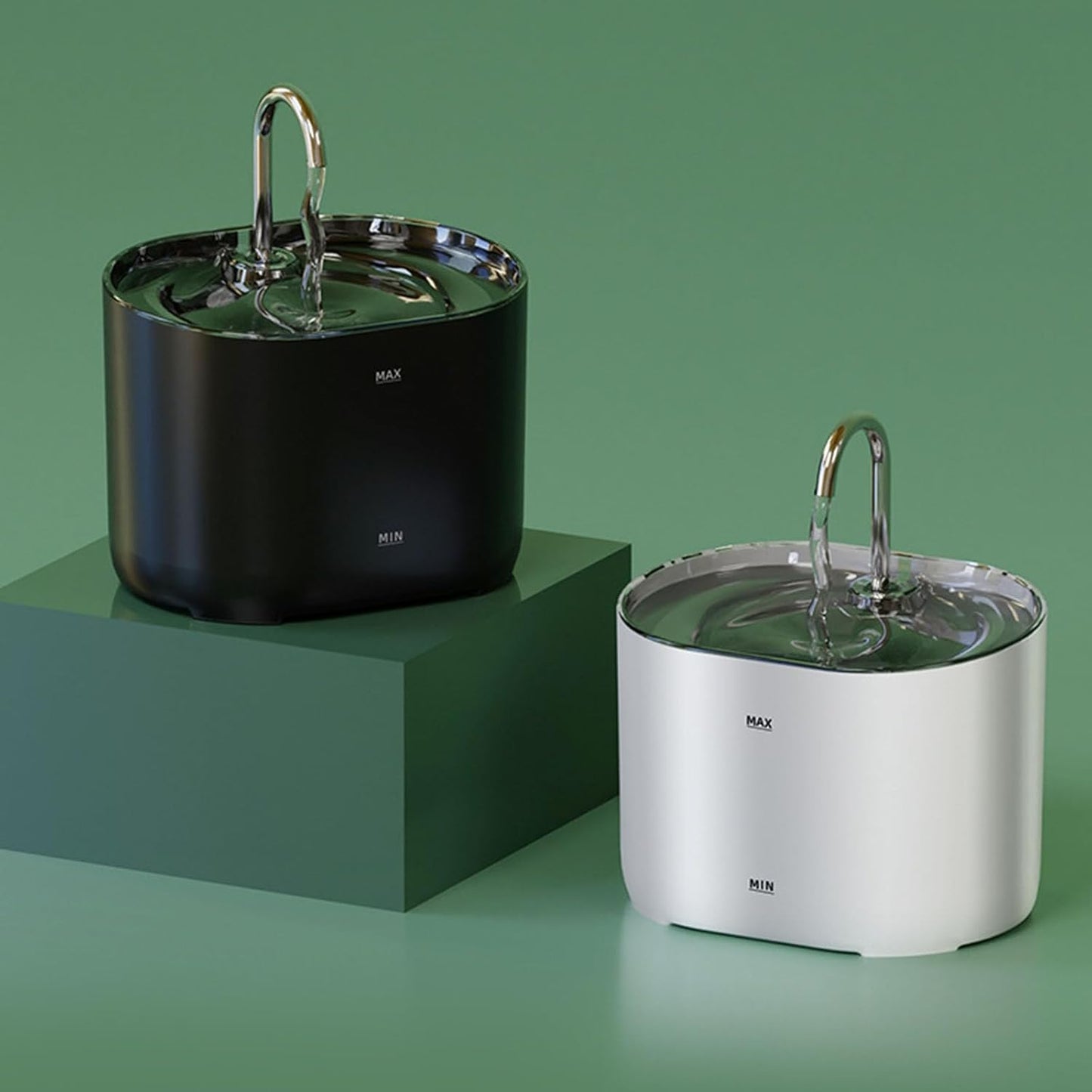 Pet Water Fountain, Dog Fountains for Drinking, Water Dispenser, Automatic Cats Waterer for Indoor and Outdoor