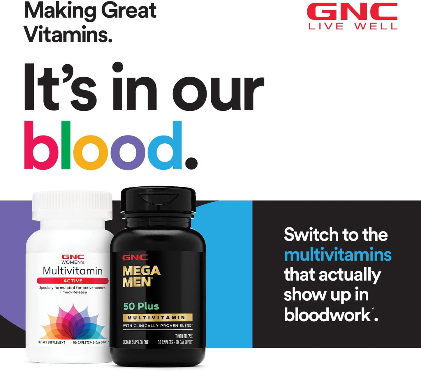 GNC Mega Men Sport Multivitamin | Performance, Muscle Function, and General Health | 90 Count