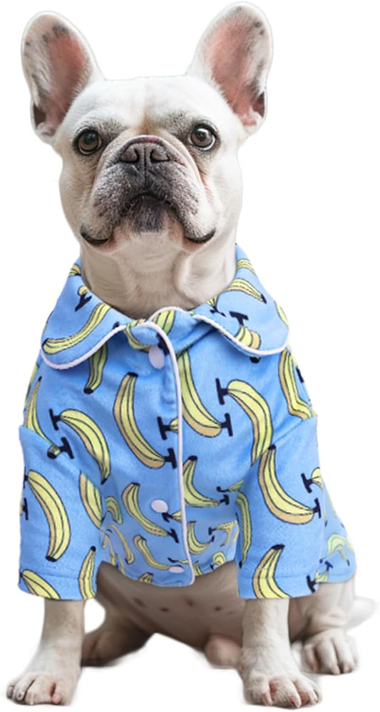 CuteBone Two-Leg Velvet Pet Pajamas Girl Dog Clothes - Soft, Cozy, and Stretchy Boy Pjs for Small, Medium Dogs and Cats Winter Sleepwear Apparel LTP03L