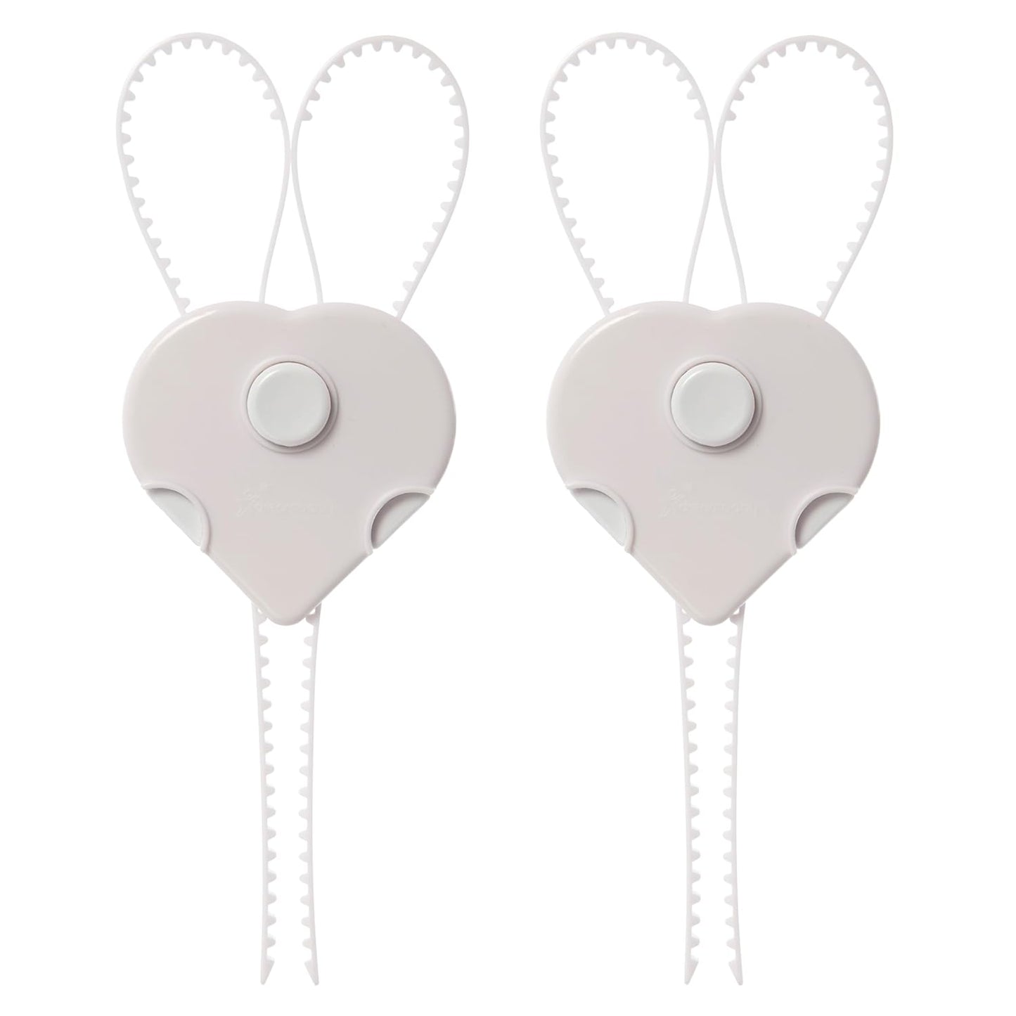 Dreambaby Flexi Lock - Cabinet & Drawer Handle Locks - Cabinet Safety Straps - with Multi-Touch Release System - White - 2 Count (Pack of 1) - Model L185