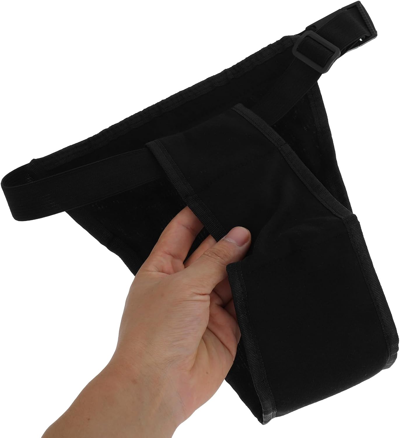 Milisten Reusable Female Dog Diapers Washable Pet Period Pants with 3 Cotton Pads Black 2XL+XXL Size Comfortable Menstrual Underwear for Small Female Dogs in Heat and Outdoor Use