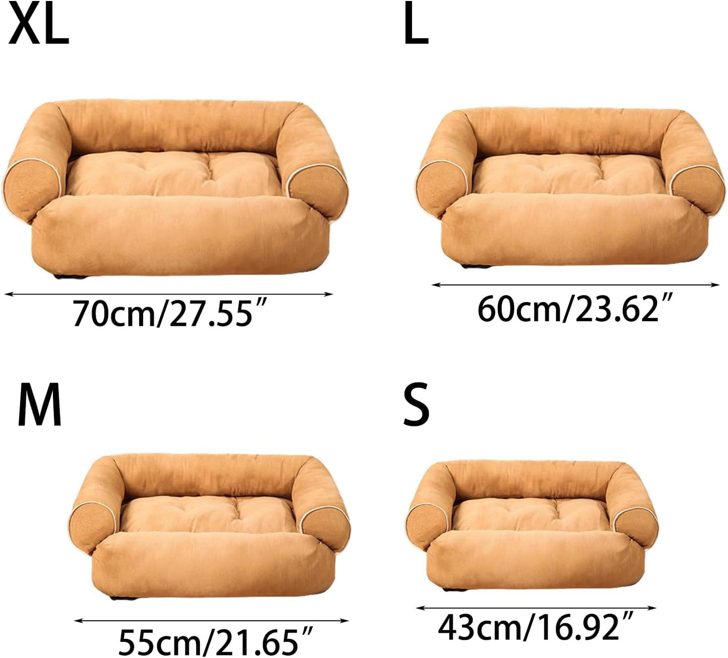 Pet Bed with Detachable Cushion Soft and Beautiful Non-Slip Dog Basket Dog Sofa Detachable Cushion Nest Pet Furniture