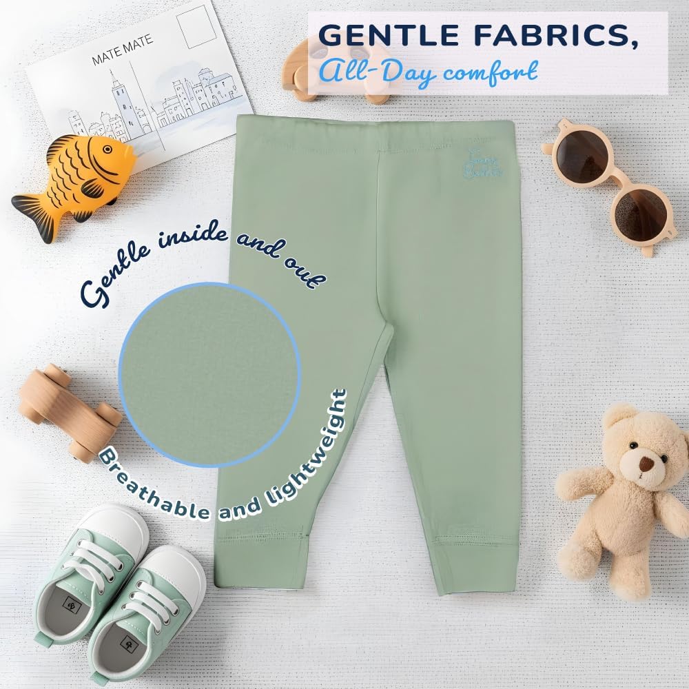 Tommy Bahama Baby 3-Piece 100% Cotton Set - Long Sleeve Shirt, Onesie, and Pants Bundle for Infants and Babies