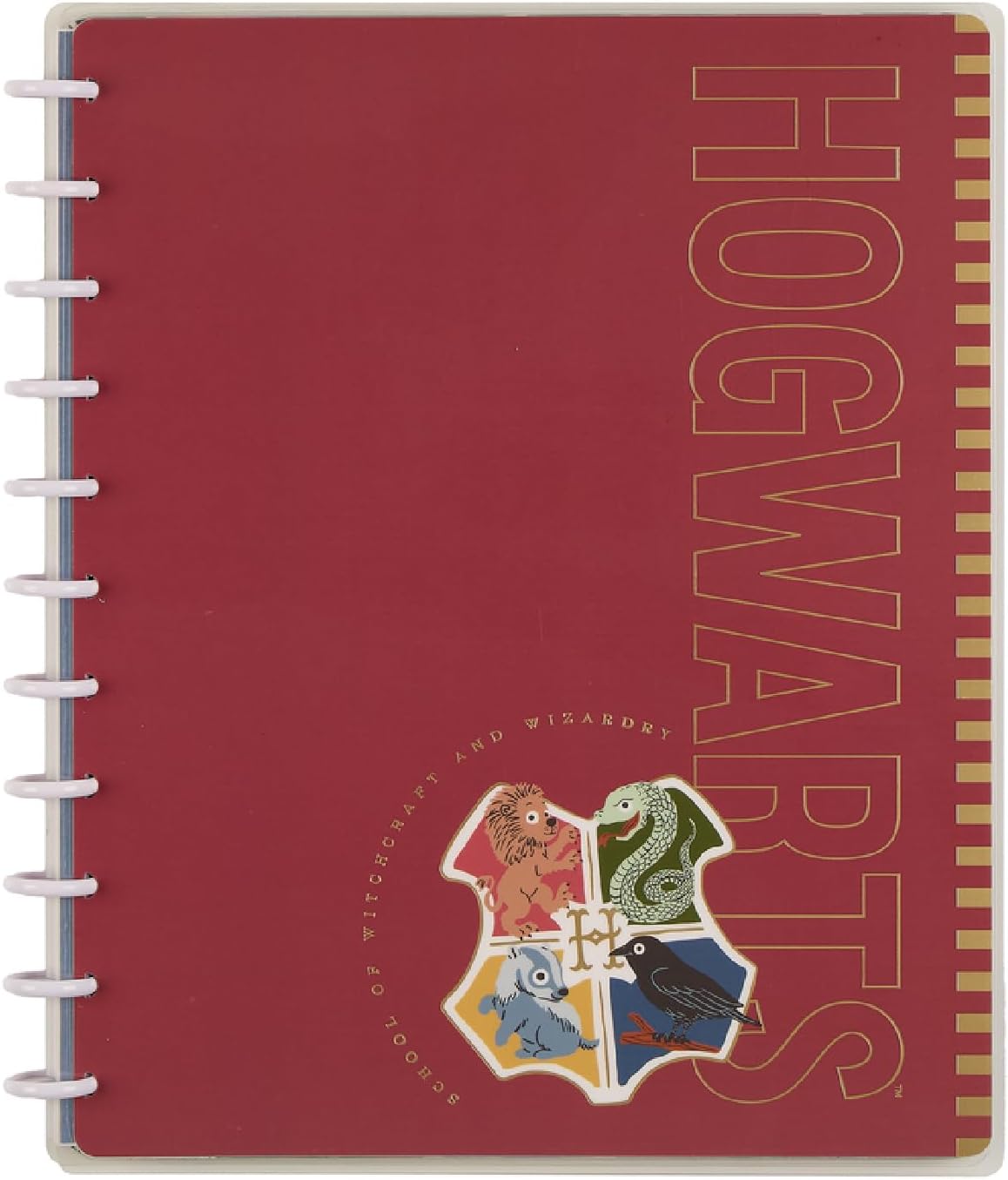 Happy Planner Harry Potter Notebook for Office, School or Journaling, Disc-Bound Notebook, 3 Dividers, 60 Dot-Lined Pages, Big Size, Back to Hogwarts