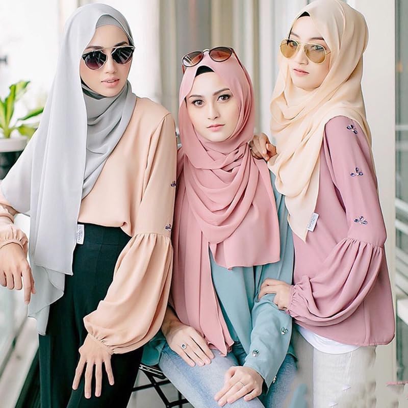 Women Under Scarf Hat Hijab Undercap Islamic Muslim Under Scarf Hijab Cap with Tie-Back Closure