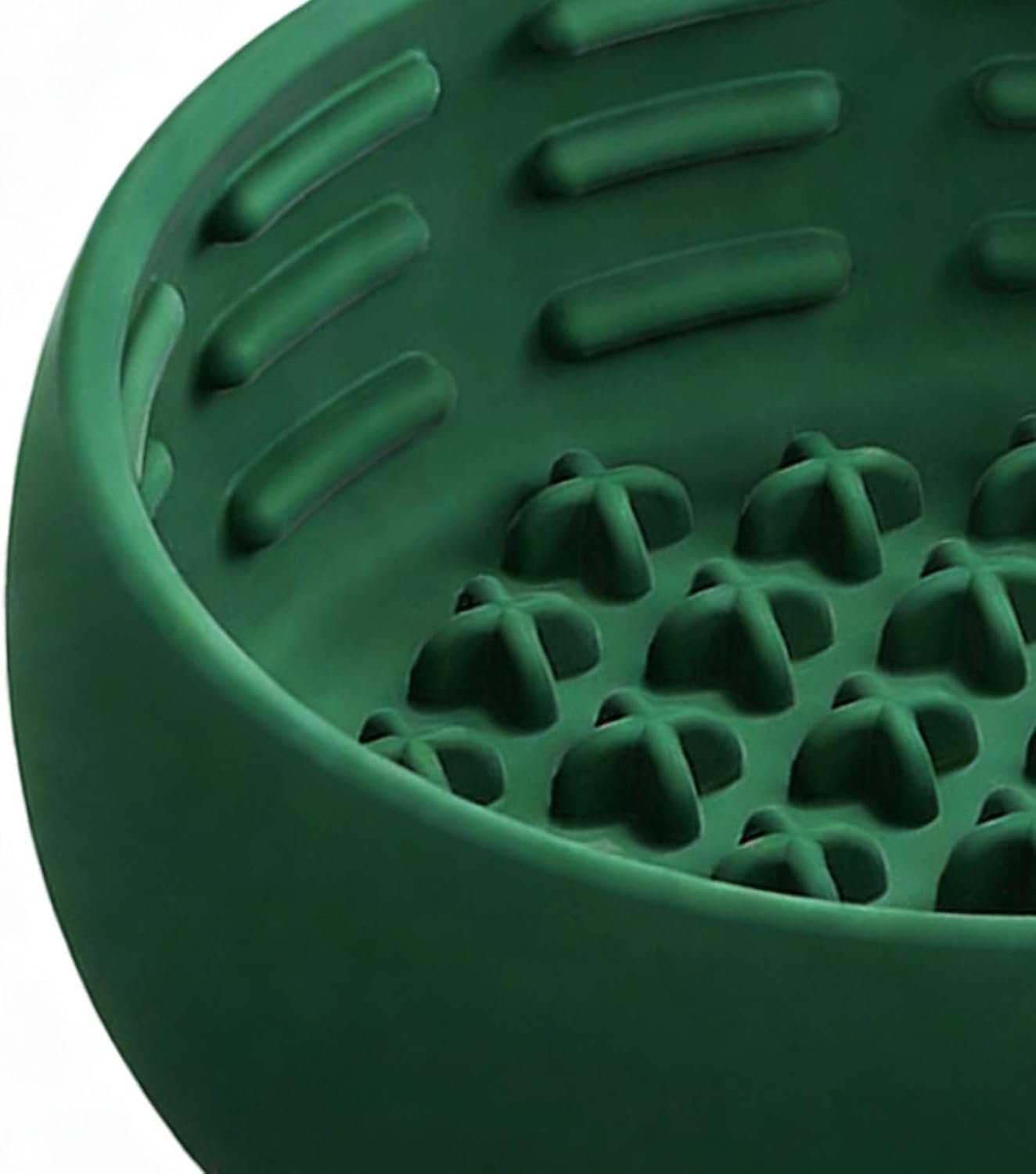 Dog Feeder Bowl, Silicone Anti Choking Base, Slow Feeder Bowl, Silicone Material with Non-Slip Bottom, Pet Feeding Dish with Safe Design, Small Pet Cat Indoor Outdoor Enrichment Feeding Training