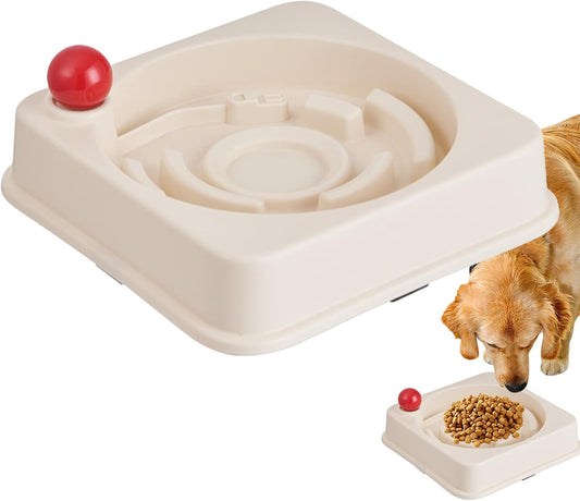 Slow Feed Cat Dish - Non-Slip Puzzle Bowl, Anti-Choking Design Ensuring Safe Meals, Practical Feeding Tool for Small Pets, Perfect for Mealtime, Healthy Eating, Training, and Controlled Eating