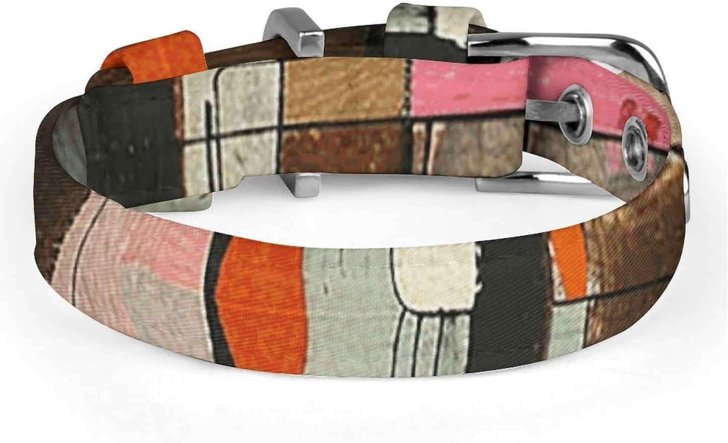 Abstract Style Painting Dog Collar with Buckle Adjustable Martingale Pet Collars Cute Female Male Puppy Collar Soft Waterproof Cat Collars for Small Medium Dogs