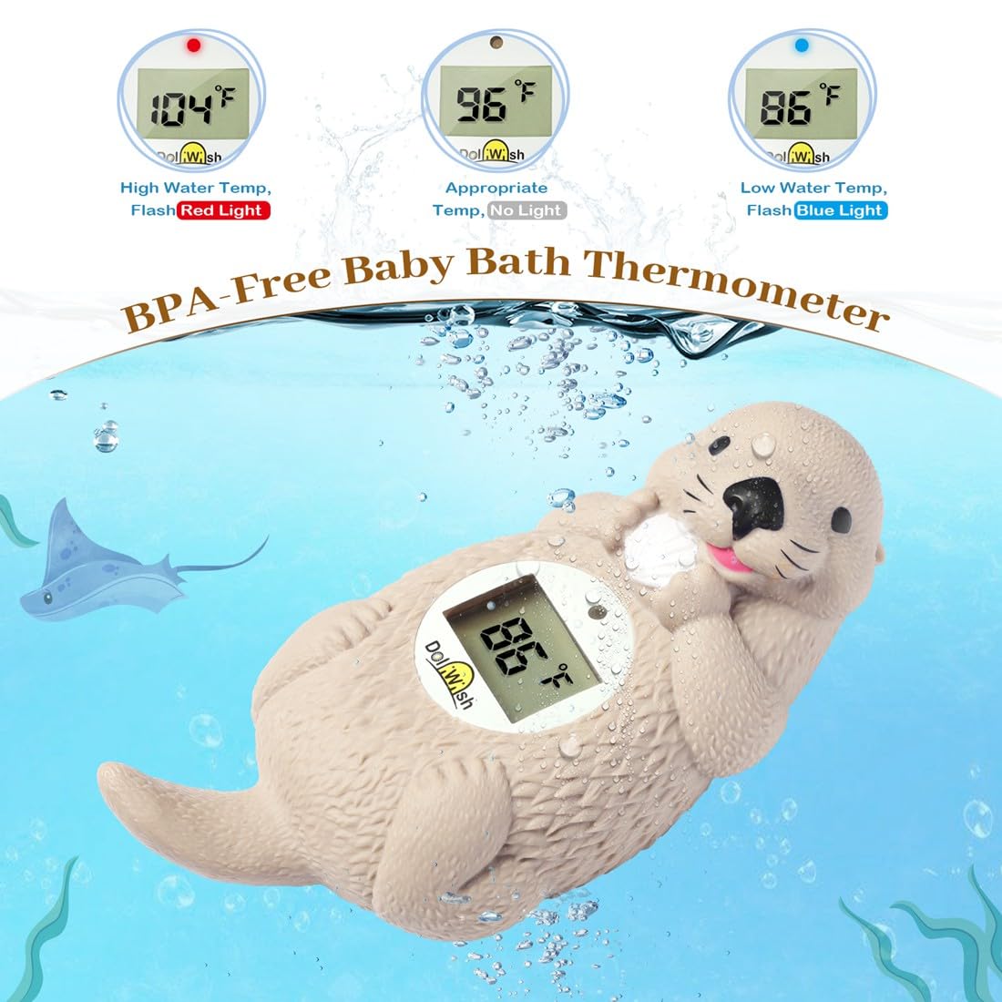 Baby Bath Thermometer for Infants Digtal Baby Water Thermometer for Bathtub Temperature Measure,Safty Kids Bath Floating Toy