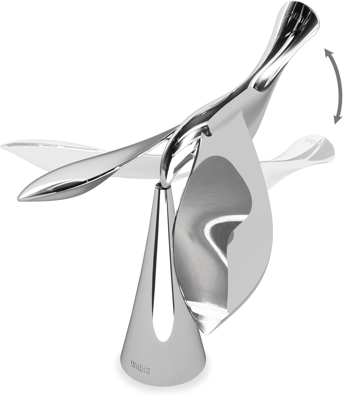 Umbra Tipsy Bottle Opener – Balancing Bird Sculptural Bar Tool and Accessory, Chrome
