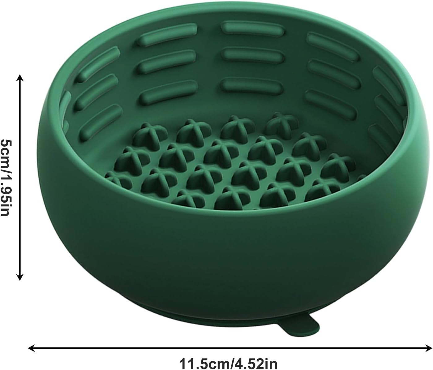 Dog Feeder Bowl, Silicone Anti Choking Base, Slow Feeder Bowl, Silicone Material with Non-Slip Bottom, Pet Feeding Dish with Safe Design, Small Pet Cat Indoor Outdoor Enrichment Feeding Training