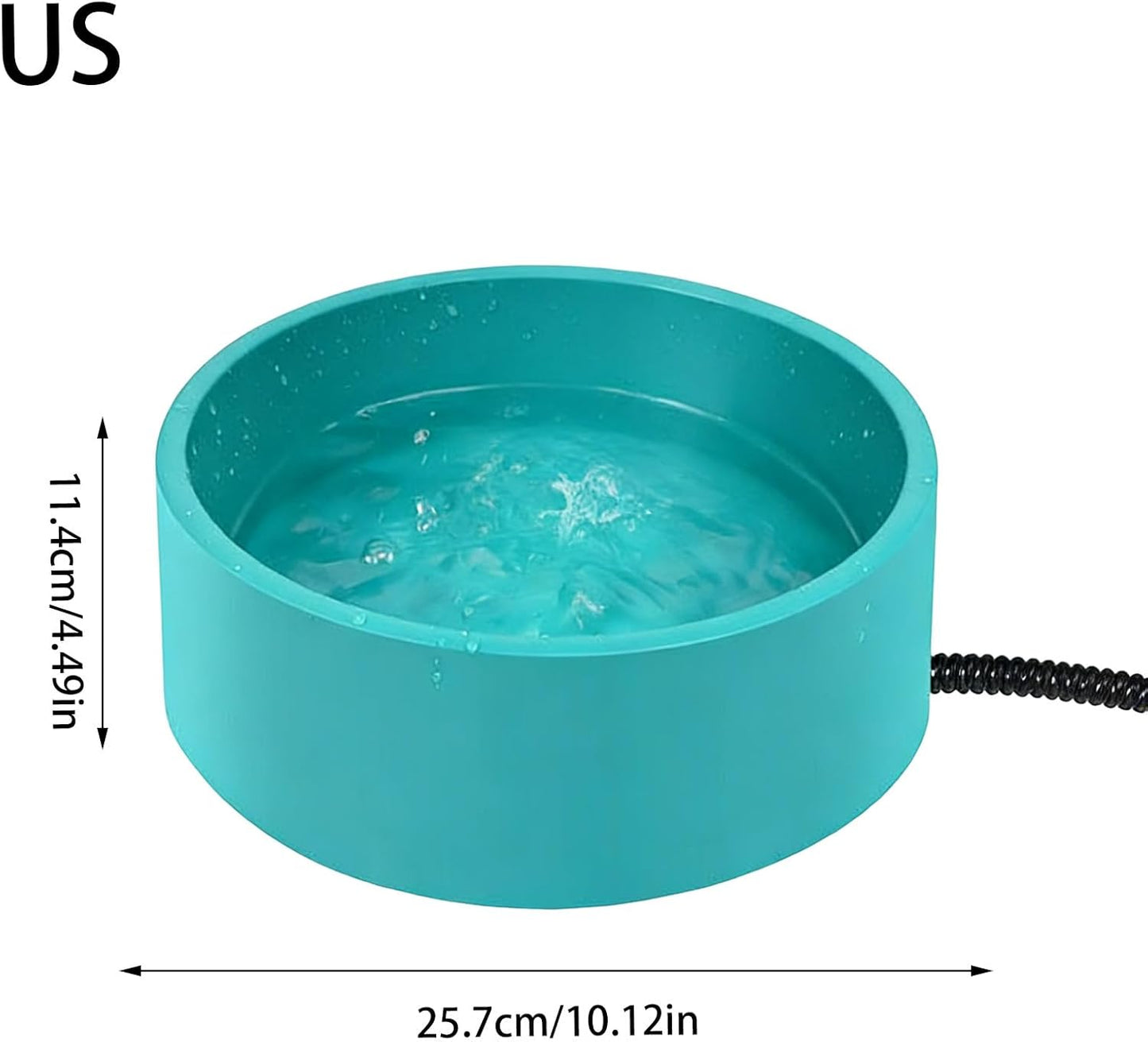 Automatic Pet Waterer, Heated Drinking Bowl, 3.2L Non-Slip Winter Feeder for Puppies Cats, Sturdy Shock-Resistant Design, Indoor Outdoor Pet Supplies, Easy Hydration for Small Medium Large Pets