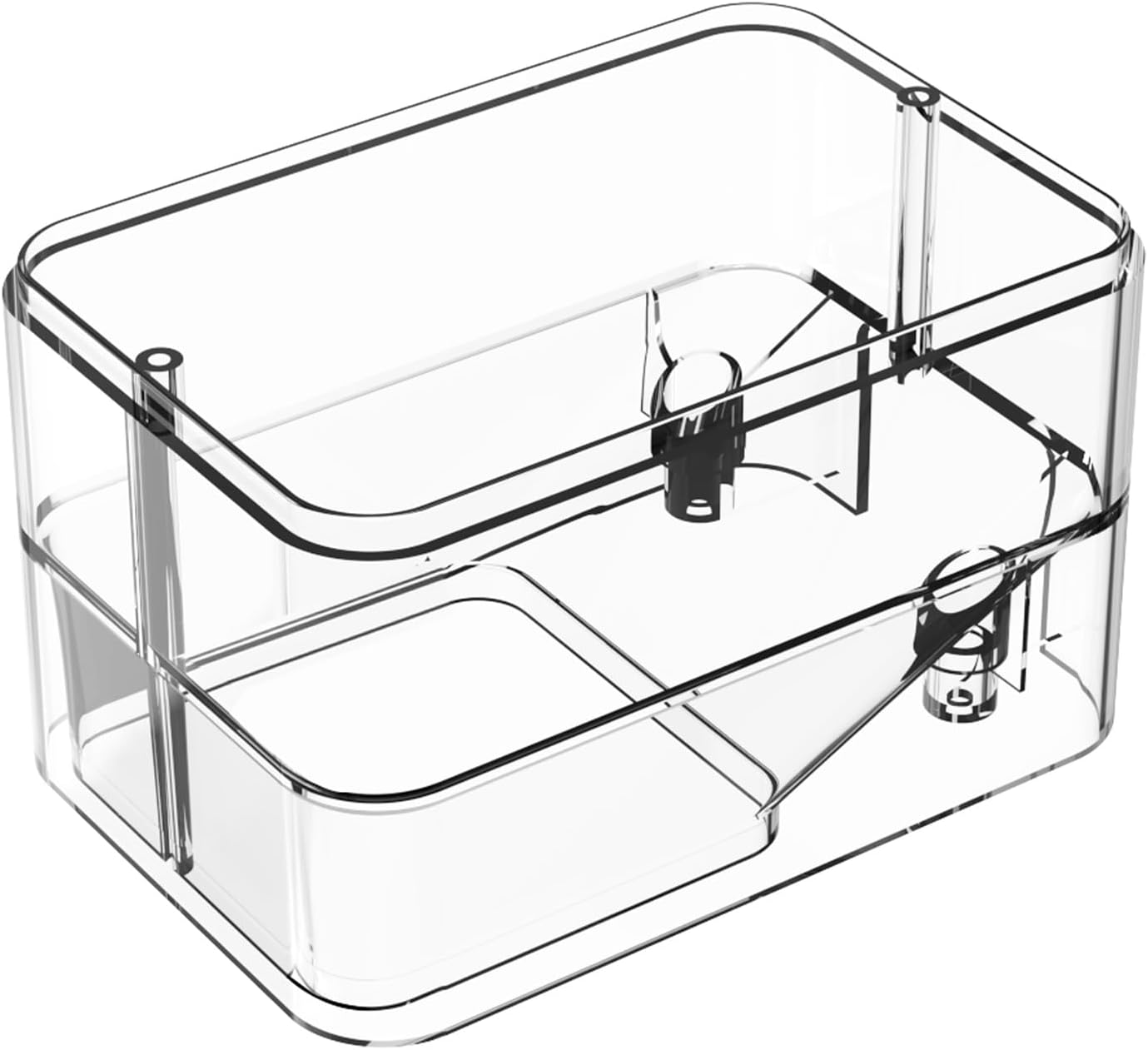 Automatic Fish Feeder Expandable Box Fish Food Storage Box, Removable, Suitable for GEZIEKID WP8621N, WP8621F, WP8622, WP8622L, Transparent Plastic Material, 350ML Large Capacity