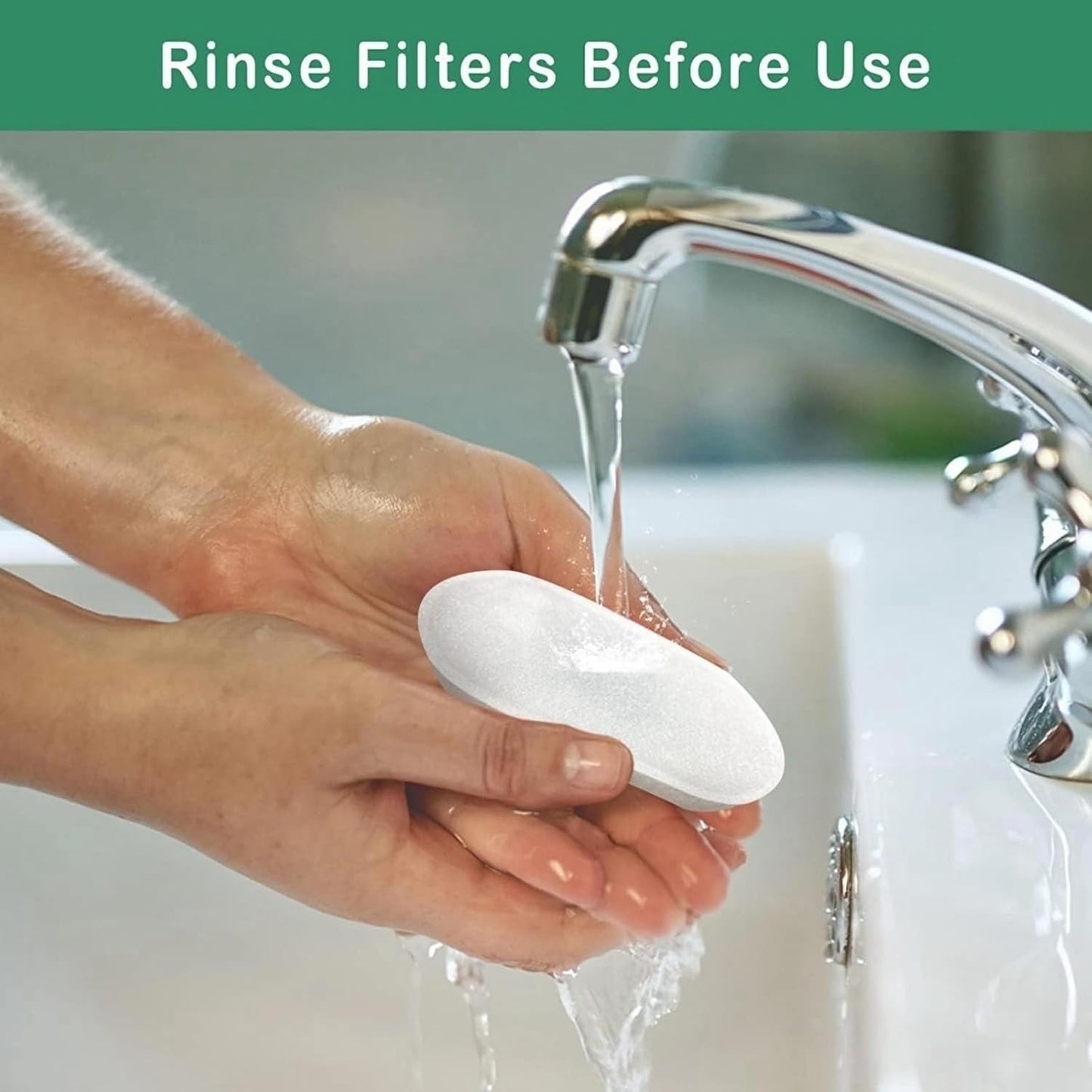 Cat Water Fountain Filters,12 Filters with 12 Sponges- Replacement Filters for Stainless Steel Cat Water Fountain PLWF003 & PLWF006