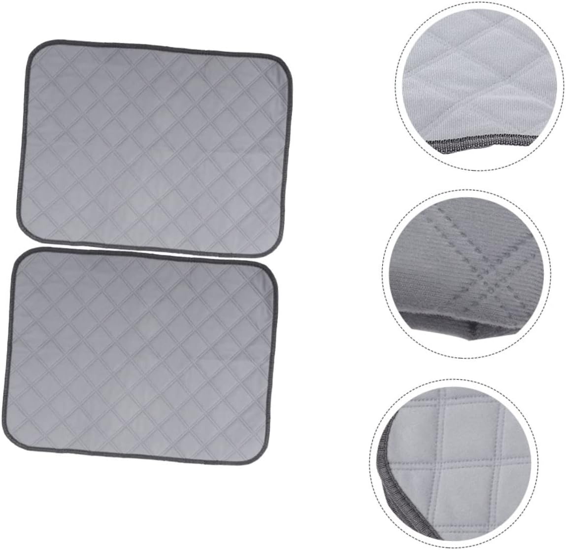Milisten 2pcs Washable Hamster Pee Pads Reusable Guinea Pig Cage Liners Absorbent Training Mat for Animals for Pet Cages