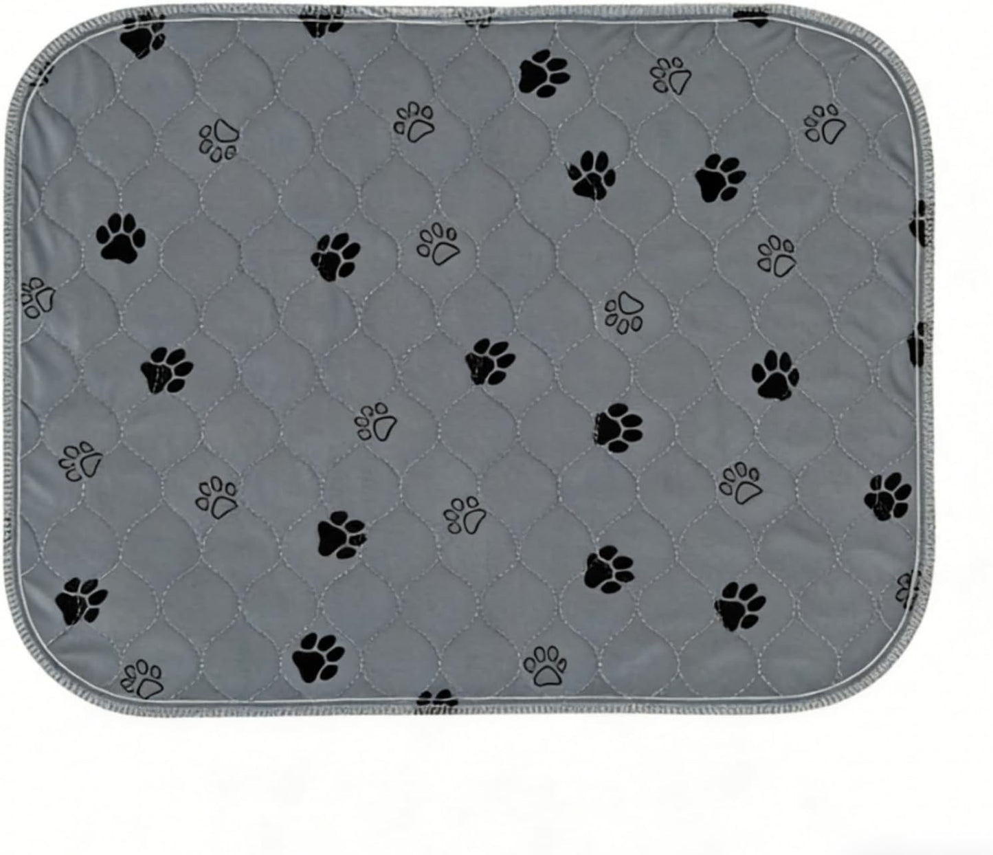32" x 36" Reusable Dog Training Pads with Pheromone Stickers Washable Puppy Pee Pads, 4-Layer Super Absorbent & Leakproof Potty Training Mat with Non-Slip Bottom for Indoor Dogs, Crate & Travel, Gray