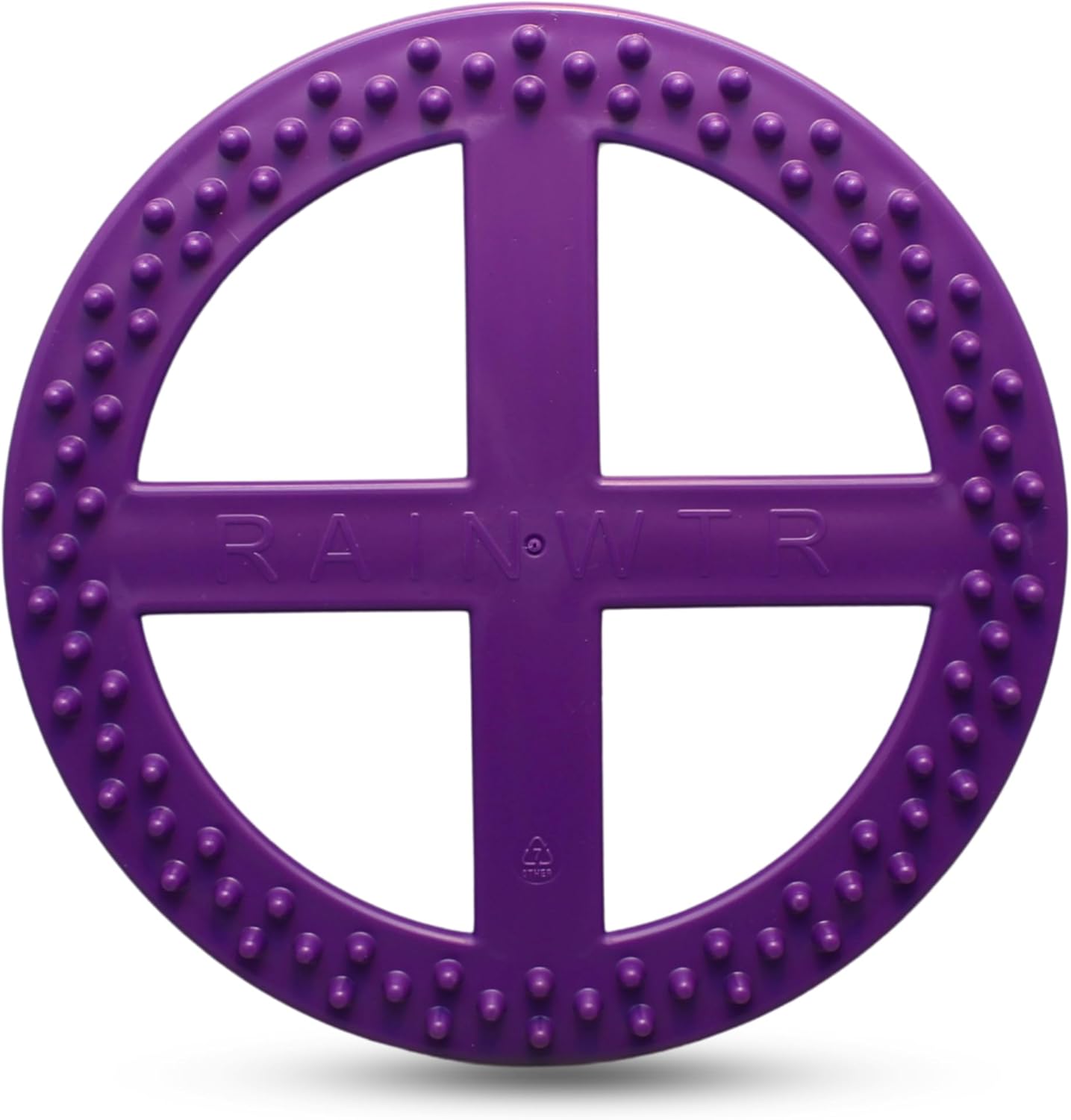 MUT Flex Flying Disc - Durable & Flexible Floating Dog Toy for Fetch, Tug, Treat Filling, FDA Compliant TPE, Made in USA, Medium/Large Dogs, Purple