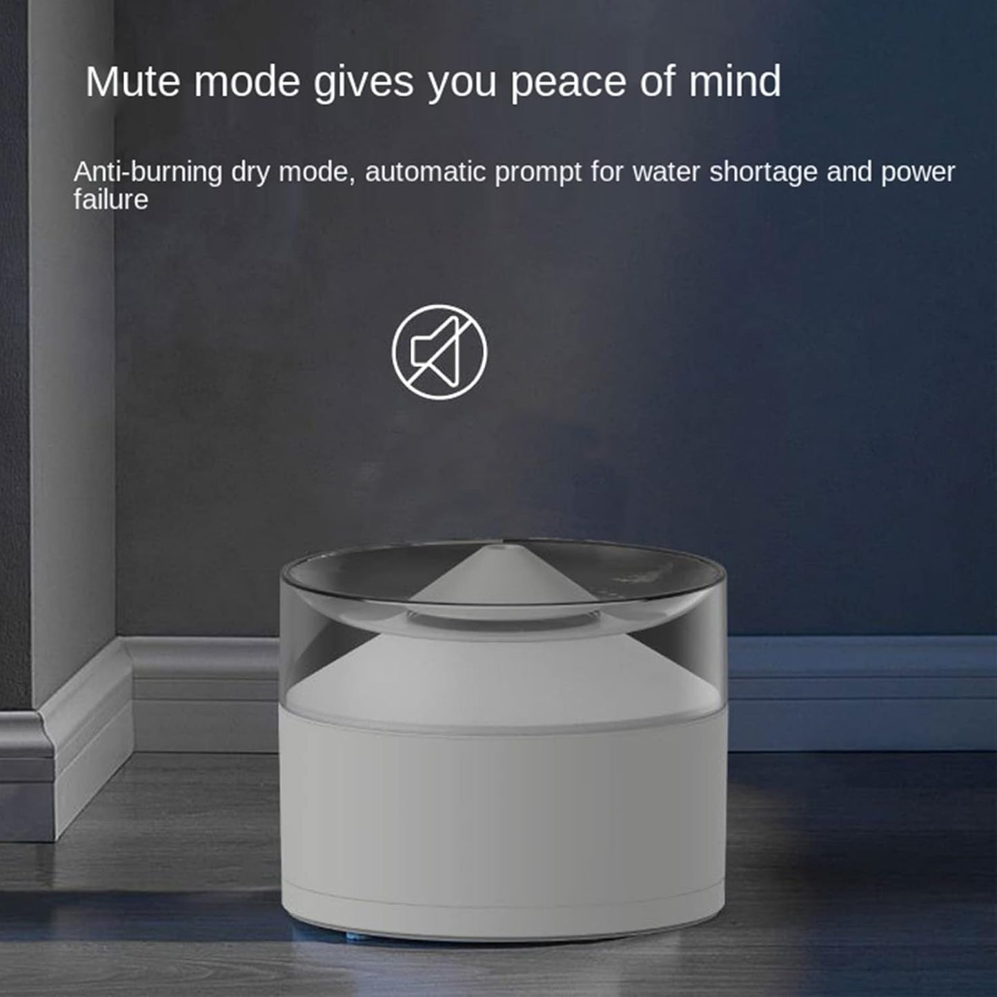 Dog/Cat Water Fountain, Quiet Automatic Pet Drinking Dispenser with Double Cyclic Filter System, Automatic Water Fountain for Cats Dogs,White