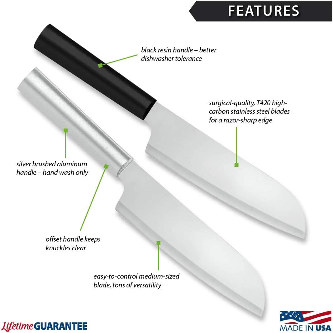 Rada Cutlery Cook’s Knife (R134), 6.25" Stainless Steel Blade, Silver Handle