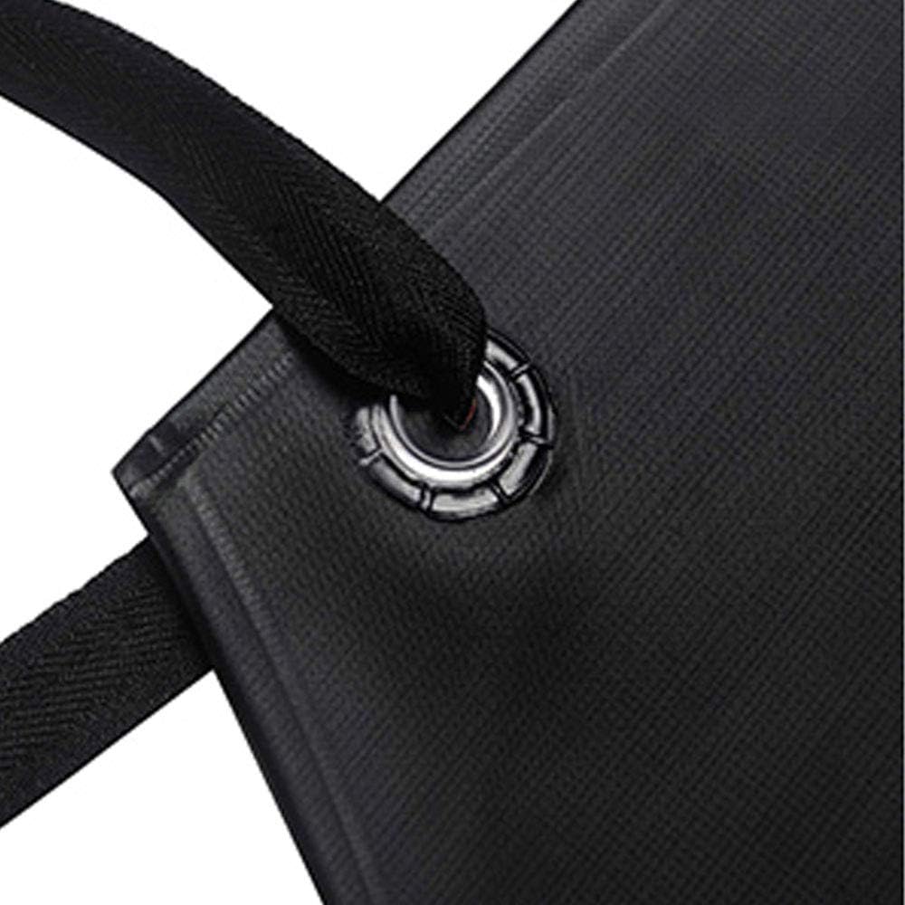 K Y KANGYUN 3 Pack Men's Black Waterproof Rubber Vinyl Work Apron- 43"x29" Heavy Duty Model,Best for Staying Dry When Dishwashing, Lab Work, Butcher, Dog Grooming, Cleaning Fish