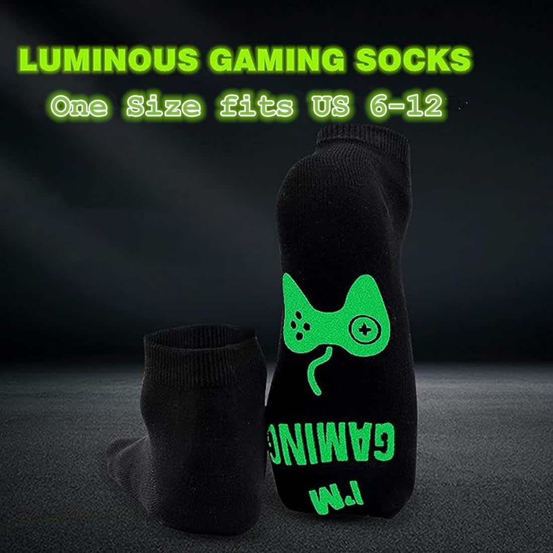 Gaming Sock, Do Not Disturb I'm Gaming,Gaming Socks for Teen Boys Gamer with Glowing, Novelty Socks for Men Dad Father Women