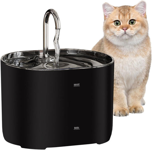 Large Capacity Spacious Water Dispenser Hygienic Dog Waterer Pet Water Fountains for Indoor Use Stainless Steel Cats Waterer